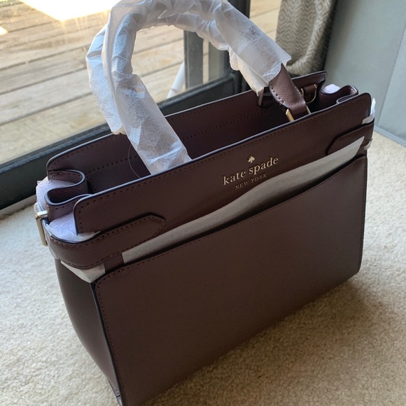 NWT Kate Spade satchel, light purple/grey
